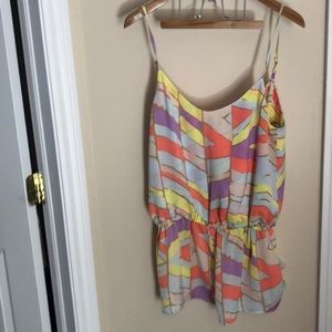 Multicolor bikini cover up